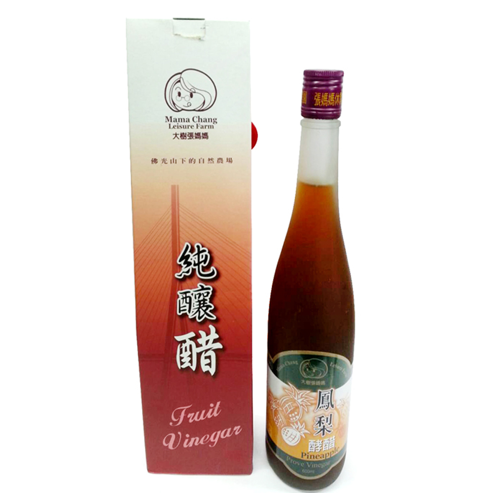 【張媽媽桑椹休閒農場】鳳梨酵醋(每瓶600ml)